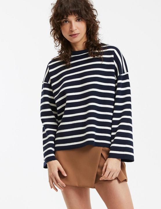 Actual product image La Redoute Collections Gestreifter Pullover mit Rundhalsausschnitt (S)