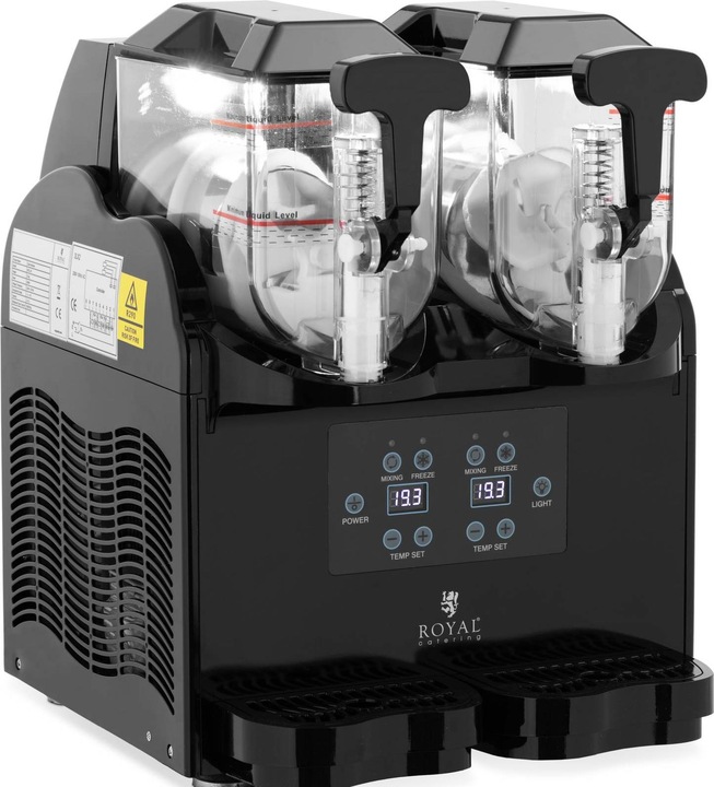 Actual product image Royal Catering Slush Machine - 2 X 2 l - digital control panel - (EU plug)