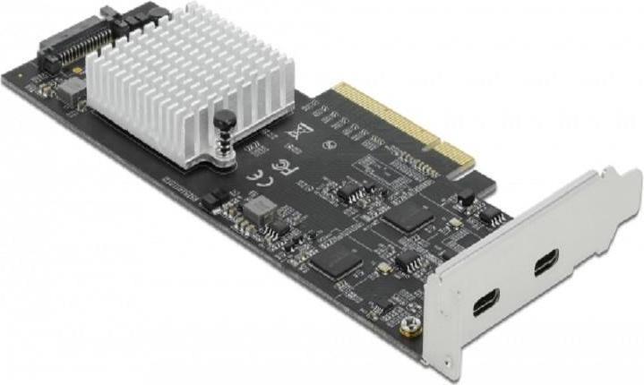 Actual product image Delock PCI Express Card USB 3.2 Gen2x2 - 2x USB-C Dual Channel