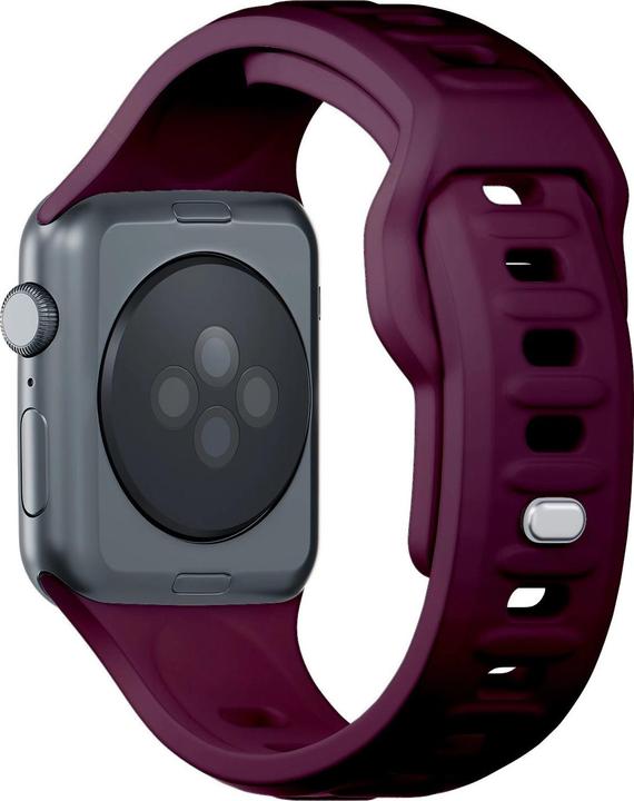 Produktbild 3MK Silicone Watch Strap ciemnofioletowy /mulberry dla Apple Watch 38/40/41mm (Silikon, Edelstahl)