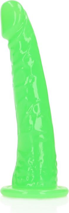 Produktbild RealRock Slim Realistic Dildo with Suction Cup - Glow in the Dark - 6" / 15,5 cm