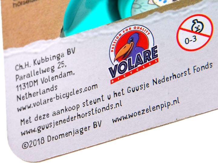 Image du produit Woezel & Pip Klaxon de vélo : Son fort et clair pour rouler en toute sécurité - Adaptation universelle aux