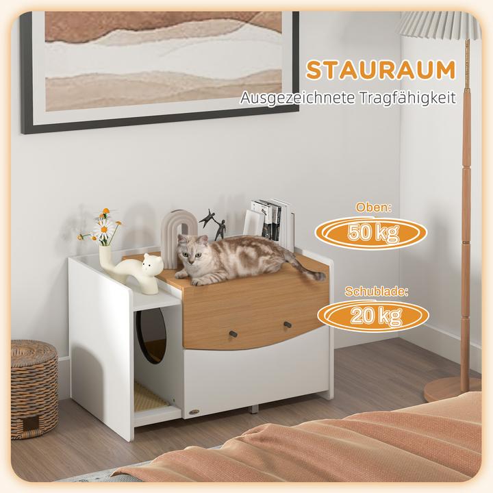 Produktbild PawHut Katzenklo Schrank (Katzenklo geschlossen)