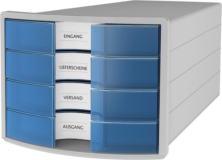 Bleu translucide, Gris clair