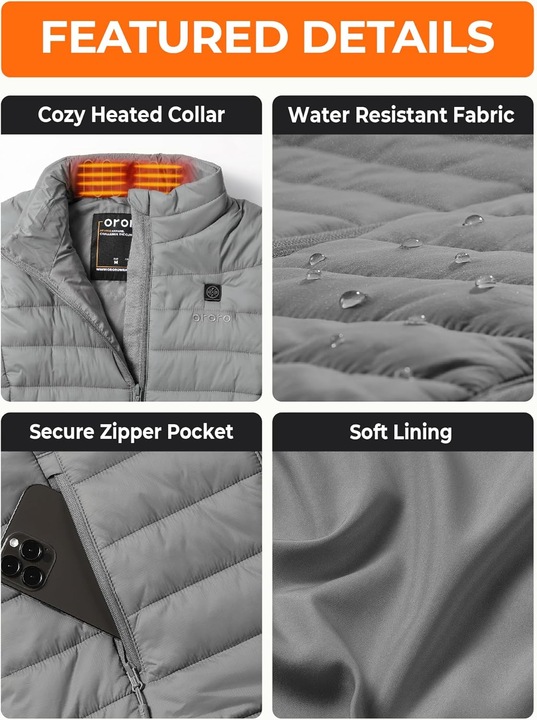 Actual product image Ororo Heatable waistcoat (M)