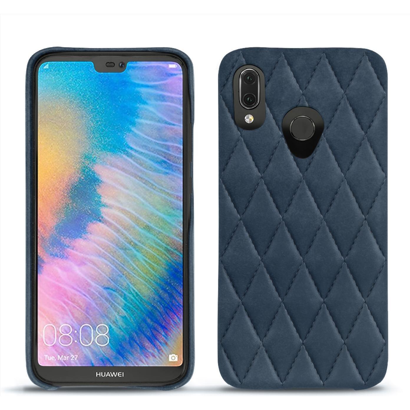 Thumbnail - Noreve Lederschutzhülle (Huawei P20 Lite), Smartphone Hülle, Blau