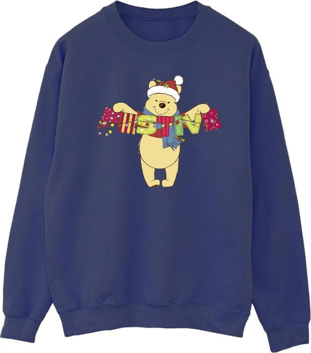Actual product image Disney Mens Winnie The Pooh Festive Sweatshirt (XL)