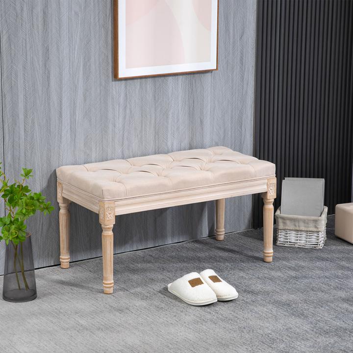 Actual product image Homcom Bed bench with button stitching (40 cm)