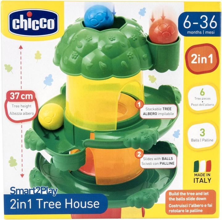 Actual product image Chicco Tree house 2in1 stacking tower with 3 balls