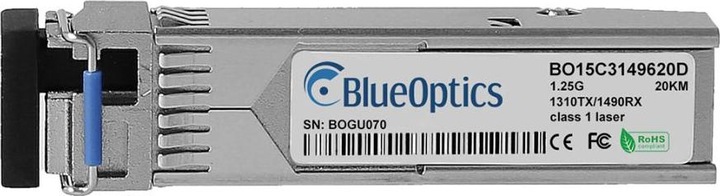 Produktbild BlueOptics Kompatibler Telco Systems BTI-SFP-GBD10L-DD-31/49S © BO15C3149620D SFP Transceiver, LC-Simplex, 1000