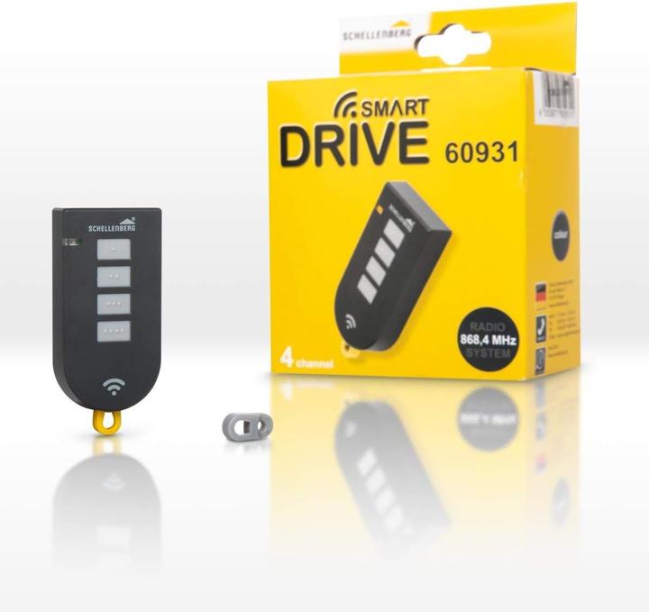 Actual product image Schellenberg Radio handheld transmitter DRIVE, 4 channel, 868.4 MHz, anthracite