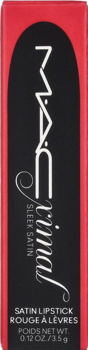 Actual product image MAC Cosmetics MACximal Sleek Satin Lipstick BRAVE RED (Brave Red)
