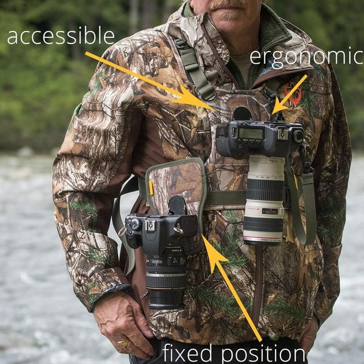 Image du produit Cotton Carrier G3 two Camera Harness Realtree Xtra Camo #CC-147CAMO (Sangle d'épaule)