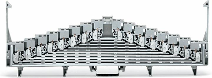 Actual product image Wago 8-tier shunting clamp.