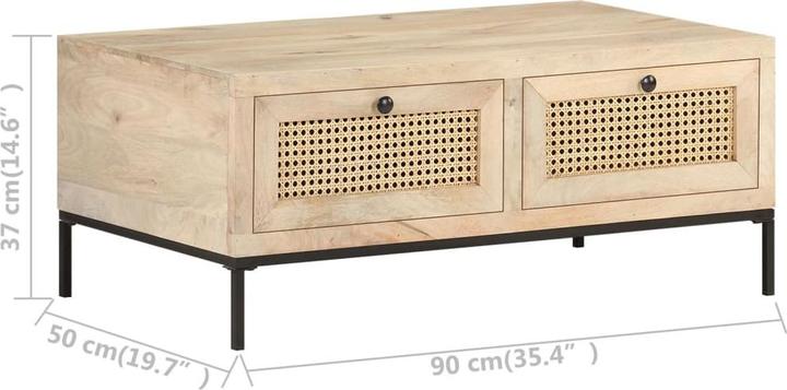 Image du produit vidaXL Couchtisch (50 x 90 x 37 cm)