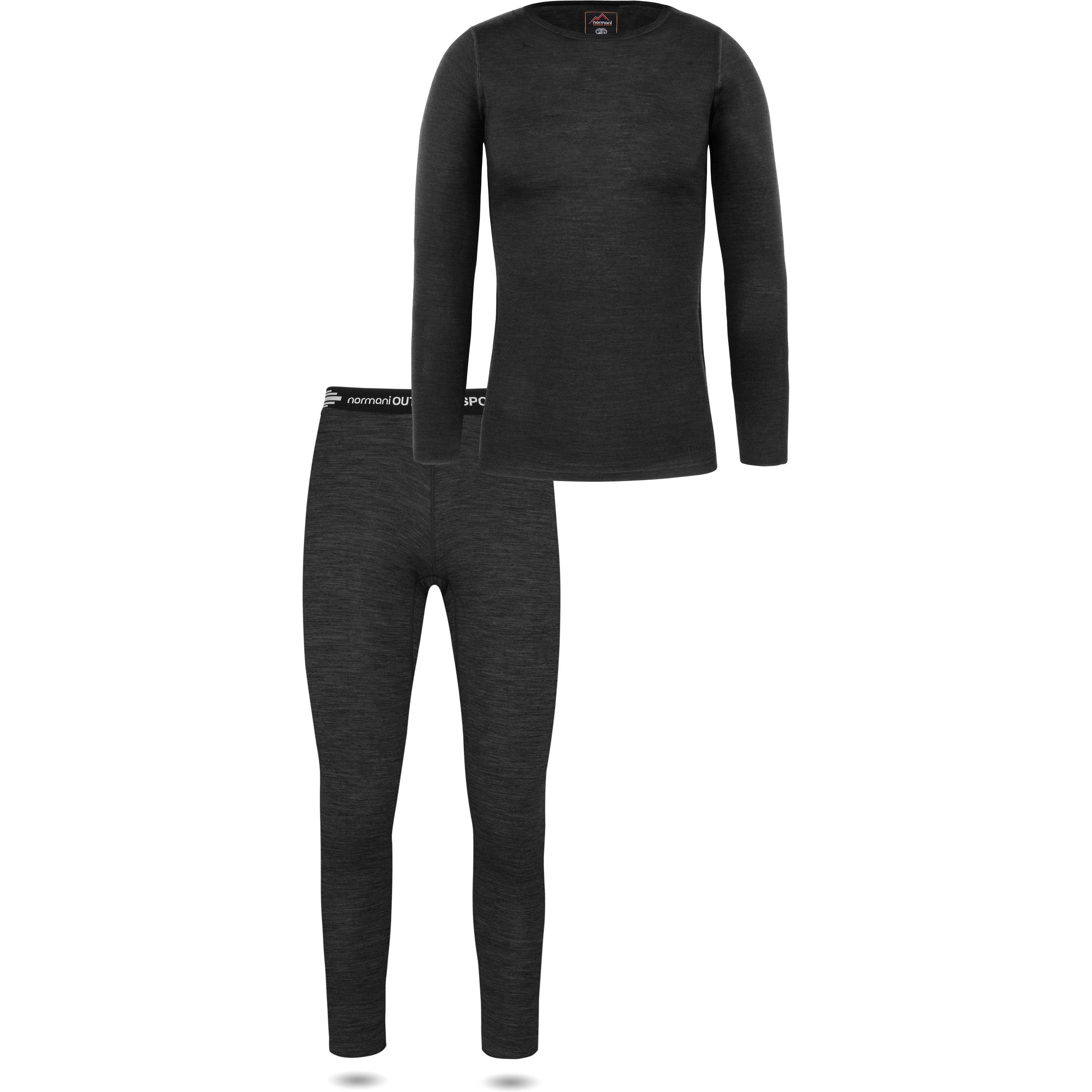 Normani, Damen, Funktionsshirt, Damen Merino Unterwäsche-Set Mandurah/Perth (S), Grau, S