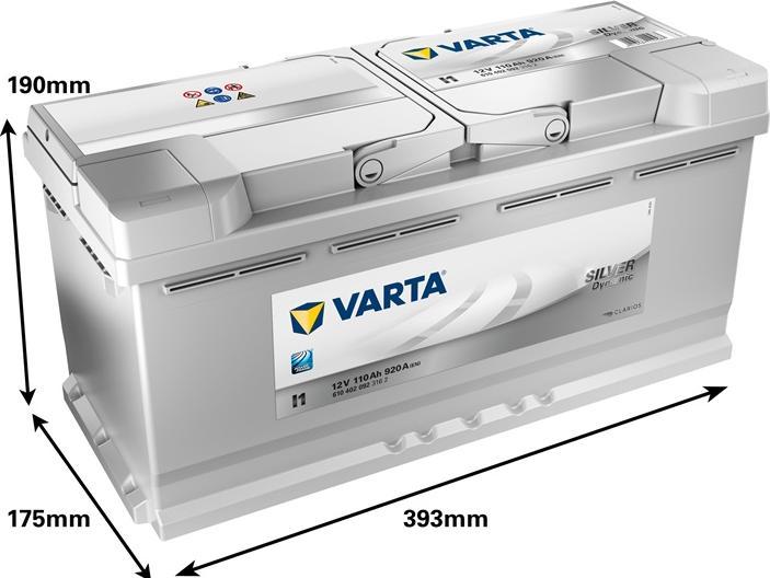 Produktbild Varta Akumulator (110 Ah, 920 A, 12 V)