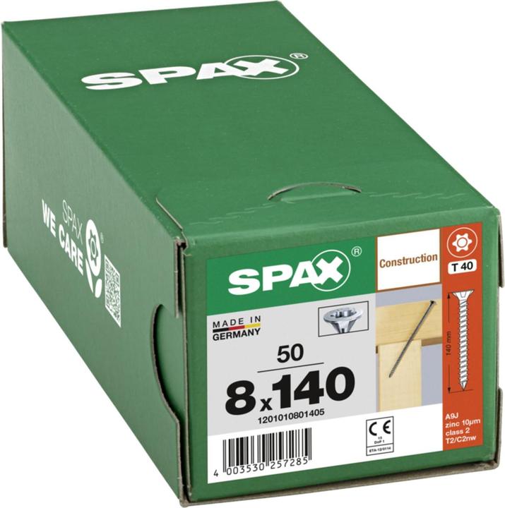 Produktbild Spax Senkmultikopf T-Star Plus T40 Vollgewinde Cut Wirox (50 Schrauben pro Stück)