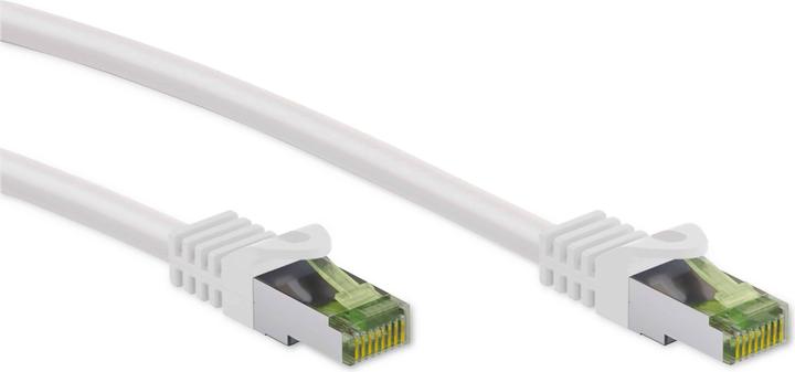 Image du produit Goobay Câble patch RJ45 avec câble brut CAT 8.1 S/FTP, blanc (S/FTP, CAT8.1, 15 m)