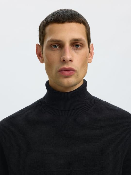Actual product image Selected Slhdane Ls Knit Structure Roll Neck Noos (XL)