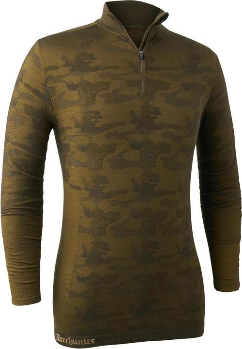 Actual product image Deerhunter Camou wool undershirt with zipper (3XL, XXL)