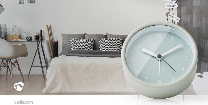 Image du produit Nedis Alarme de bureau analogique Clock Snooze Function Green