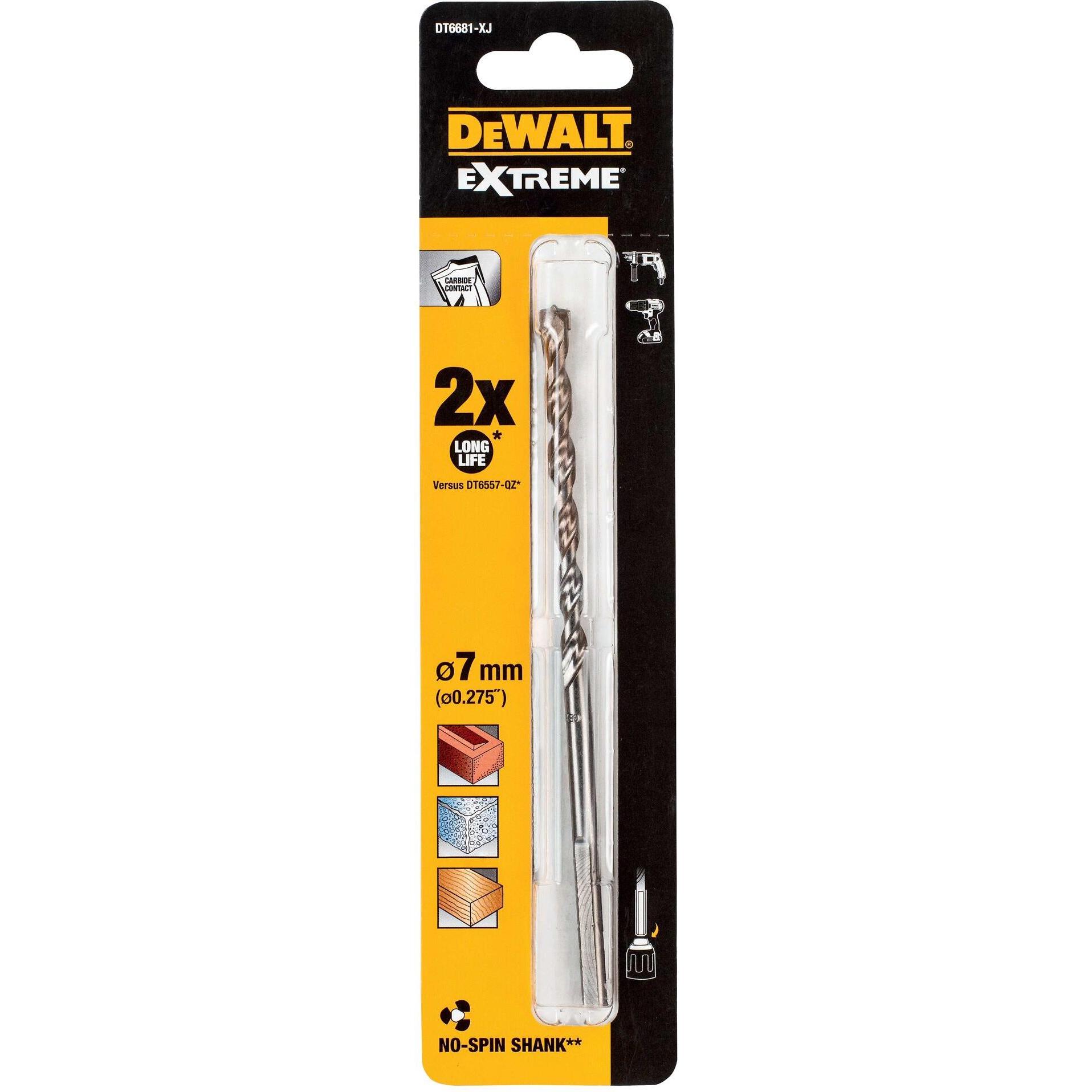 Thumbnail - DeWalt, Bohrereinsatz, Steinbohrer (7 Millimeter)