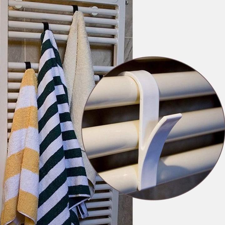 Actual product image König Design Towel hook bathroom no drilling plastic towel rail for radiators