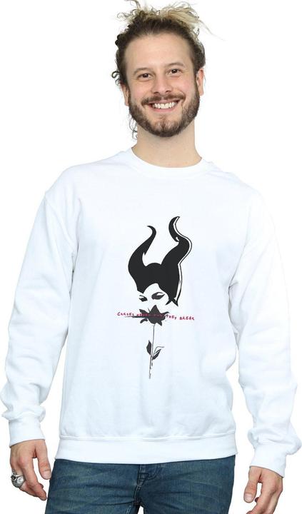 Actual product image Disney Mens Maleficent Mistress Of Evil Curses Don't Break Sweatshirt (M)