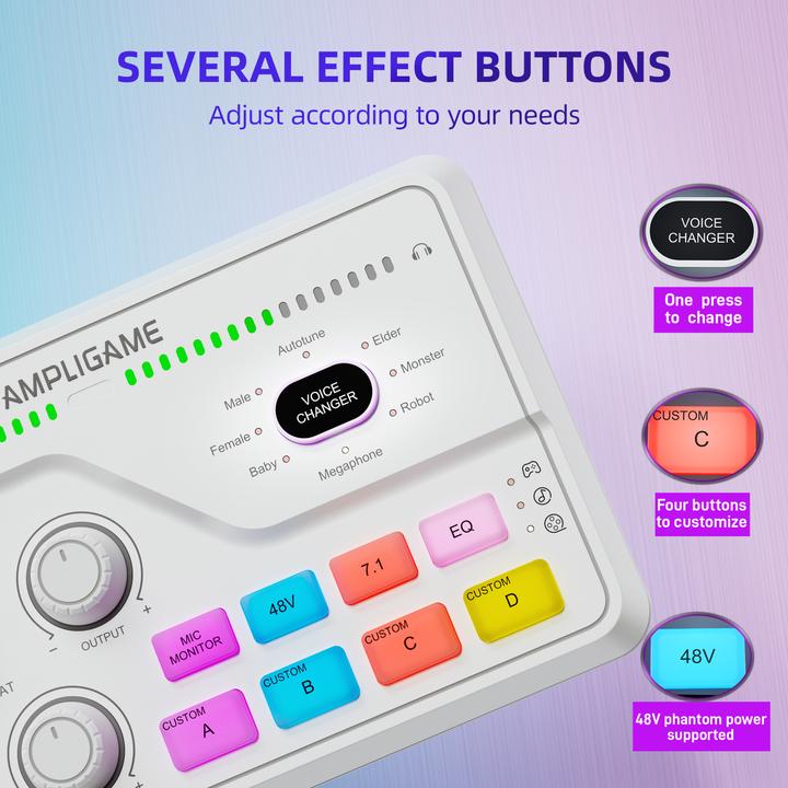 Immagine prodotto Fifine SC8W Mixer white