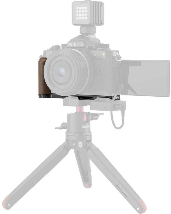 Actual product image SmallRig 4802 Wooden L Shape Grip for Nikon Z fc (Black) (Grip)