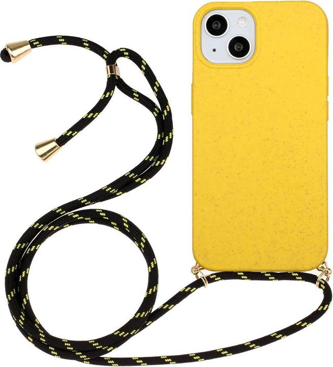 König Design Handykette Hülle Handy Schutz für Apple iPhone 15 Case Cover Bumper Etuis Kette