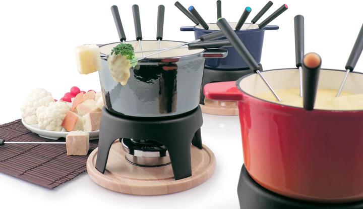 Image du produit Swissmar Set à fondue Sierra 11 pièces, orange (Fondue bourguignonne)