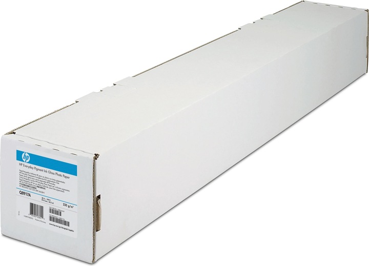 HP Everyday Pigment Ink Gloss Photo Paper - Glänzendes Fotopapier mit Pigmenttinte - 235 Mikron - Ro (235 g/m², 106.5 x 3050 cm, 1 x)