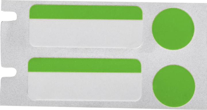 Produktbild Brady THT-306-494-3-GN, Polyester, Weiss/Grün, glänzend, 25.4 x 12.7 mm, mit Deckeletikett (Grün) 1 (2.54 cm)
