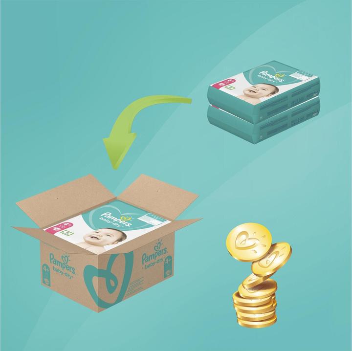 Productafbeelding Pampers Baby-Dry (Maat 4+., Maandelijks pakket, 152 Stuk)