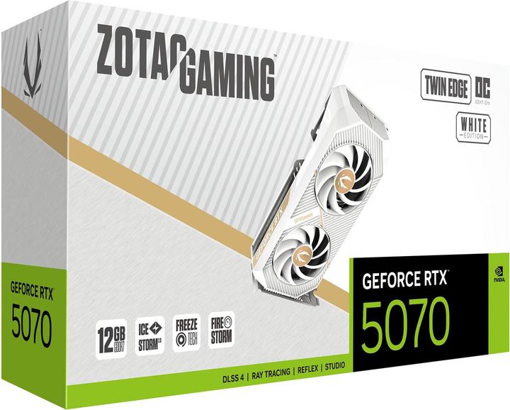 Produktbild Zotac RTX 5070 Twin Edge OC White 12GB GDDR7 HDMI 3xDP (12 GB)