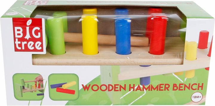 Produktbild Hippo Wooden blocks for driving with a hammer in a box - 610064