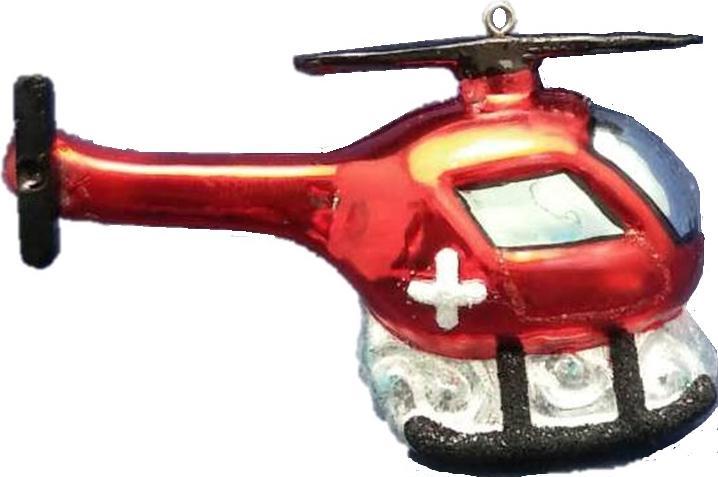 Ornamente Glas Ornament Helikopter (1-teilig)