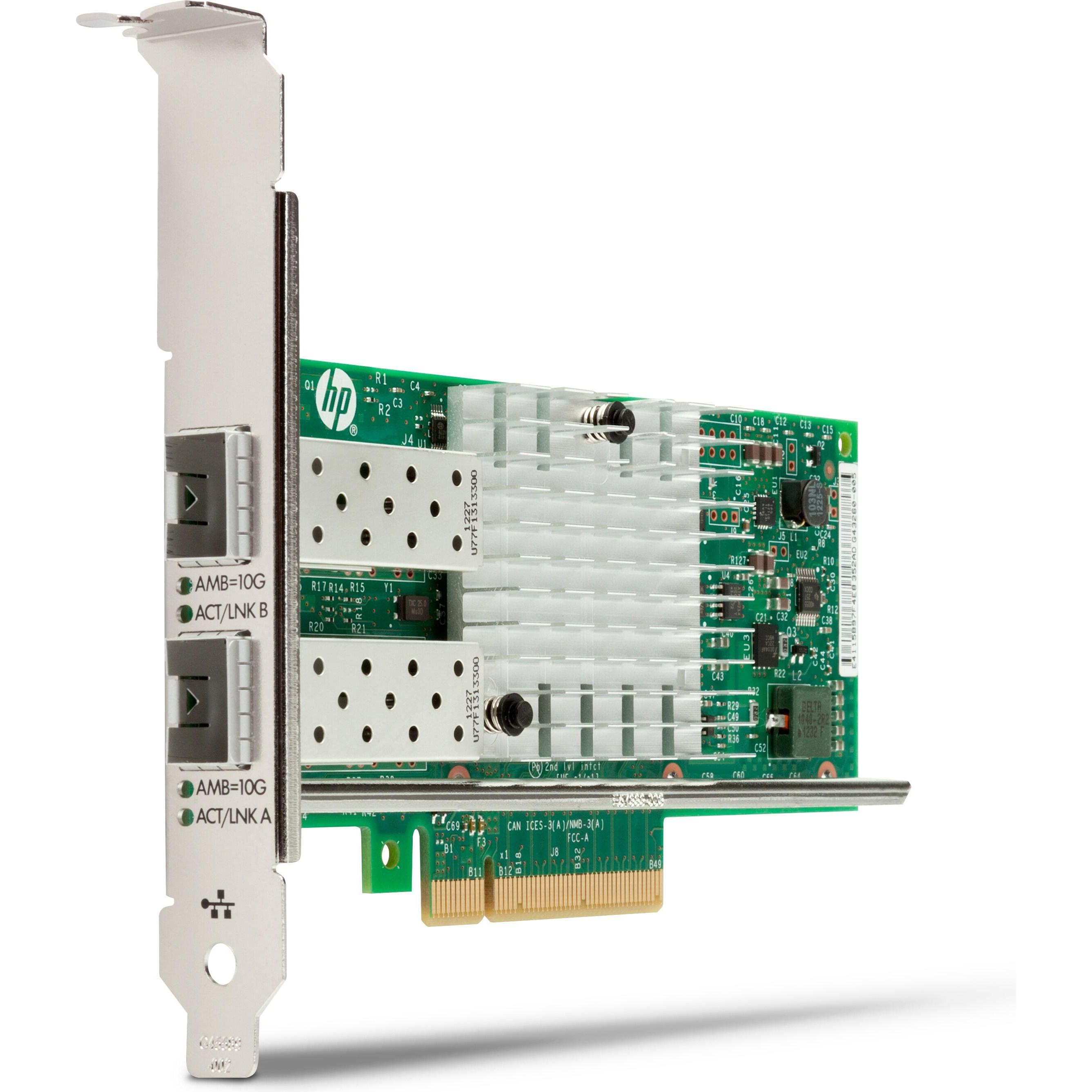 HP Intel X550-T2 (RJ45), Netzwerkkarte, Grün