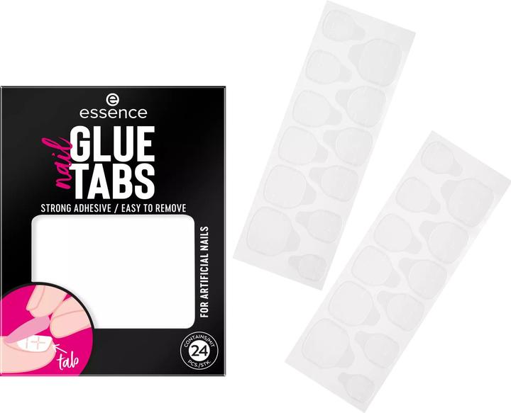 Produktbild essence Nail Glue Tabs 24 Stück (Kunstnägel, Transparent)