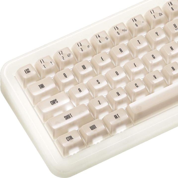 Image du produit Akko YU01 White Jade Gaming-Tastatur, RGB - 65%, V3 Piano Pro Switches (ISO) (USA, Filaire, Sans fil)