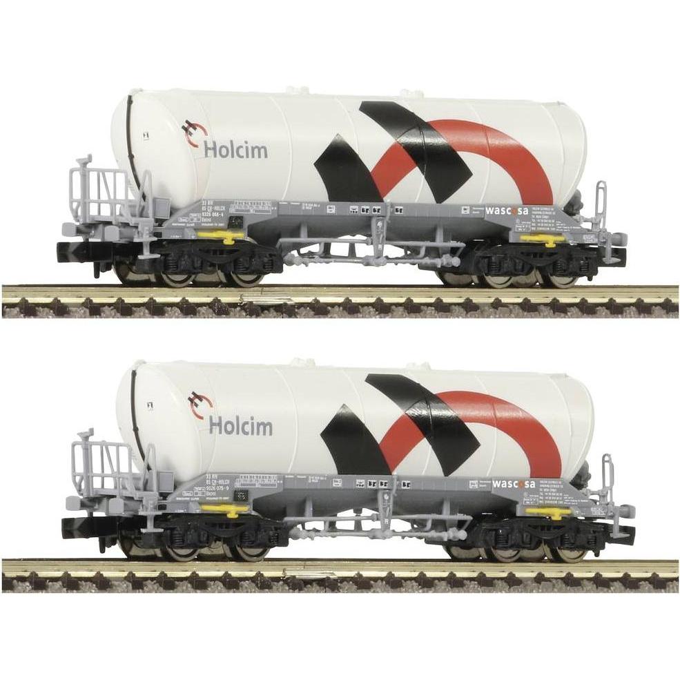 Fleischmann 848901 N 2er Set Silowagen der Holcim/Wascosa (Spur N)