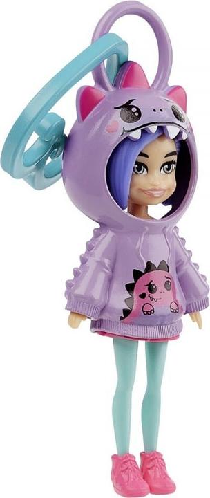 Image du produit Mattel Polly Pocket Κούκλα Μινιατούρα - με Φουτεράκι Δεινοσαυράκι για 4+ ετών HRD62