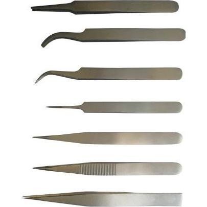 Rs Pro, Pinzette, KIT7T Austenitstahl Pinzettensatz, 120 mm