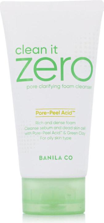 Banila Co Clean it Zero Pore Clarifying Foam Cleanser 150ml With Tri-Peel Acid and Natural Clay (Cleansing Foam, 150 ml)
