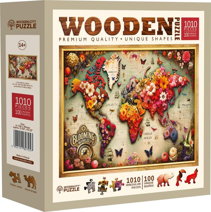 WoodenCity Colorful Map (1010 Teile)
