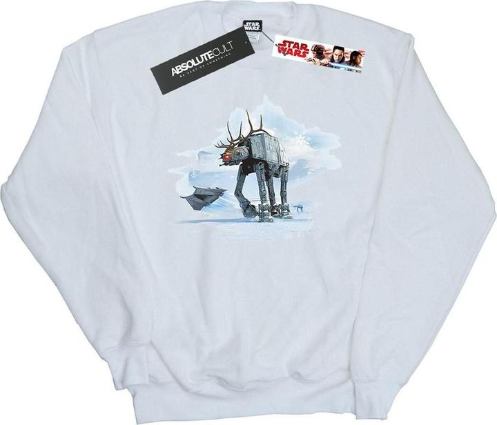 Actual product image Star Wars Mens Christmas AT-AT Reindeer Sweatshirt (L)