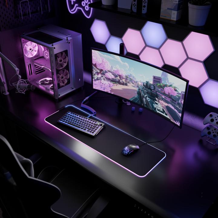 Actual product image Glorious Mouse Pad 2 GLED Large Extended Black