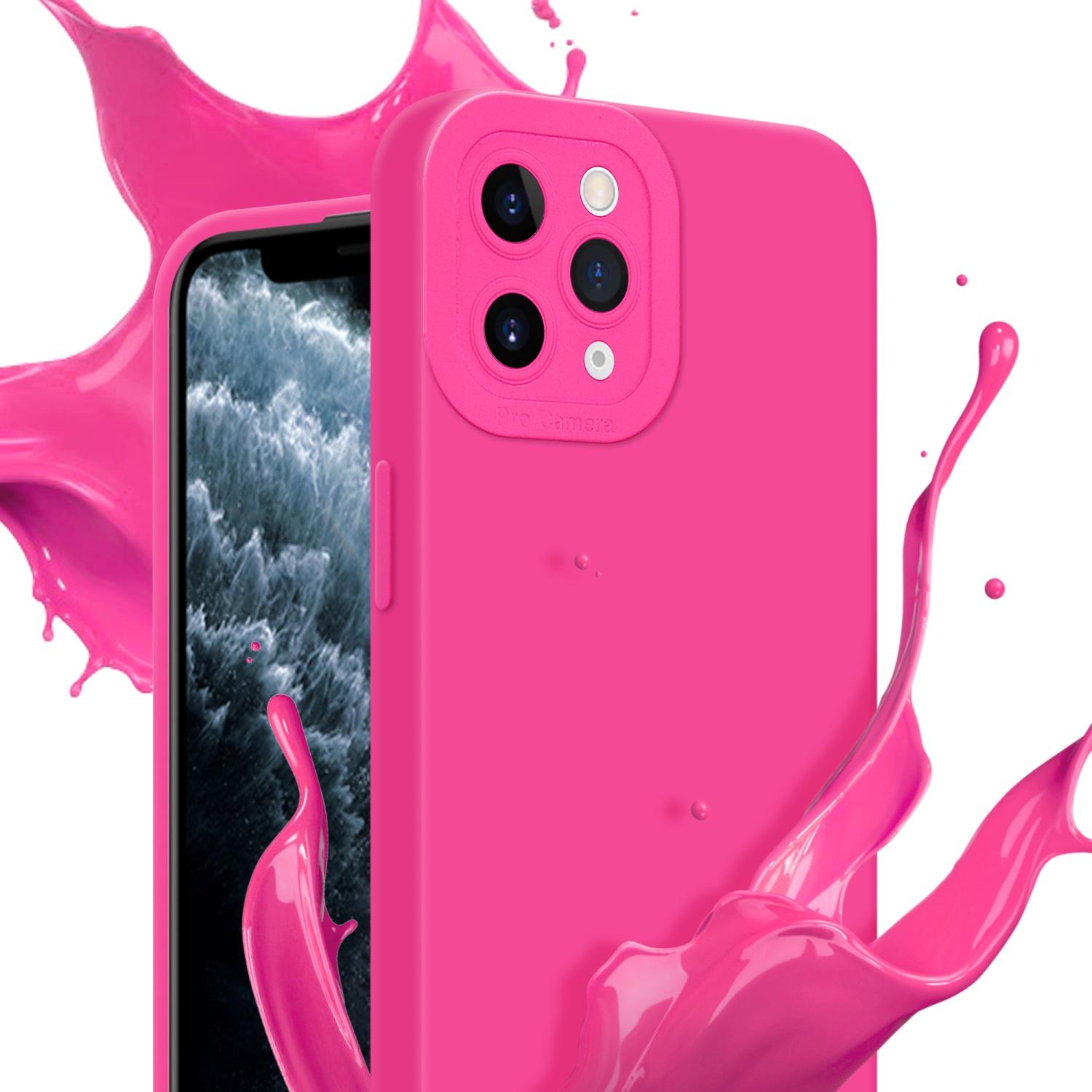 Thumbnail - Cadorabo Hülle für Apple iPhone 11 PRO MAX im TPU Fluid LM162 Style (Apple iPhone 11 Pro Max), Smartphone Hülle, Pink